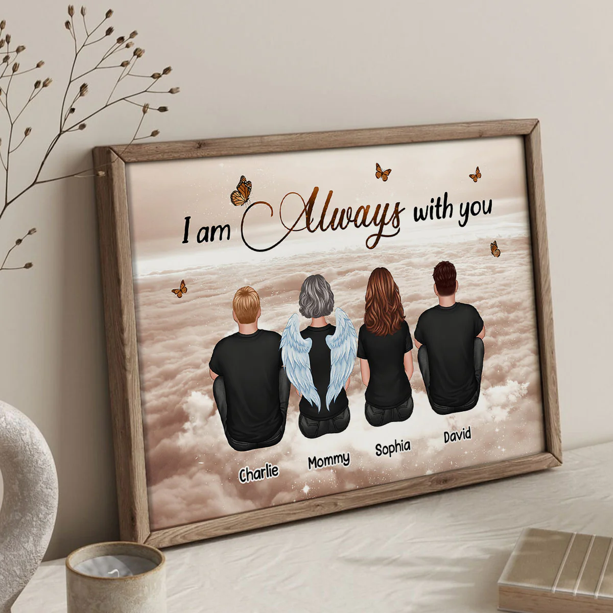 Always With You Sky Family Members, Memorial - Personalized Poster - Image 5