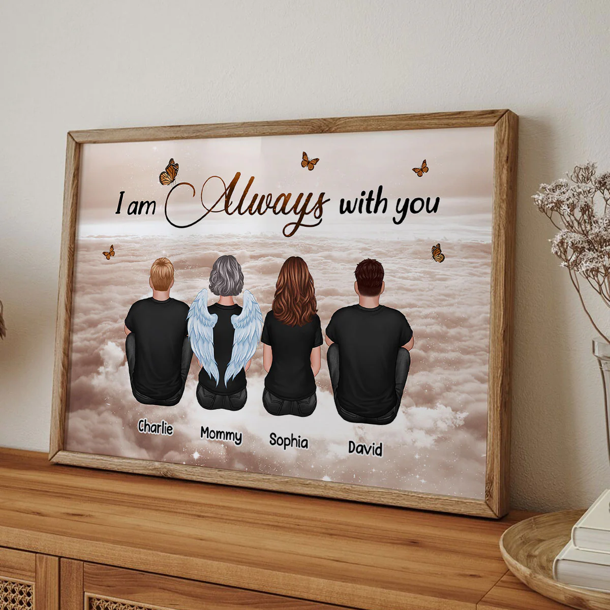 Always With You Sky Family Members, Memorial - Personalized Poster - Image 7