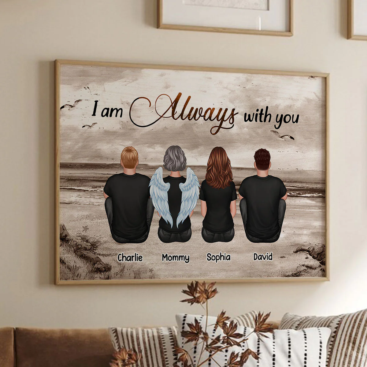Always With You Sky Family Members, Memorial - Personalized Poster - Image 8