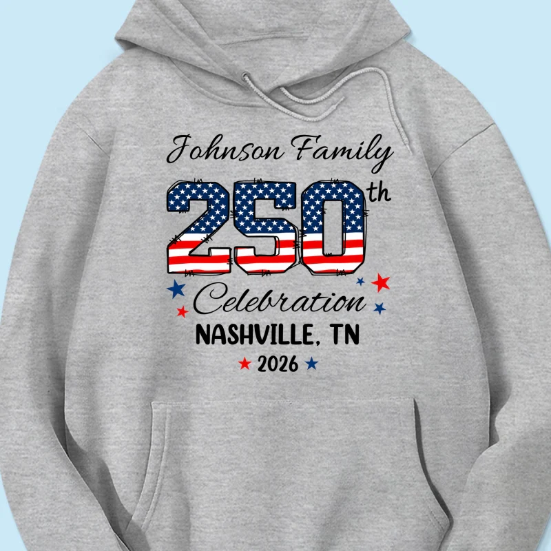 America 250th Anniversary 250 Years Of Freedom 1776 - 2026 - Personalized Shirt - Family Matching Shirt, Patriotic Crew Shirt - Image 19