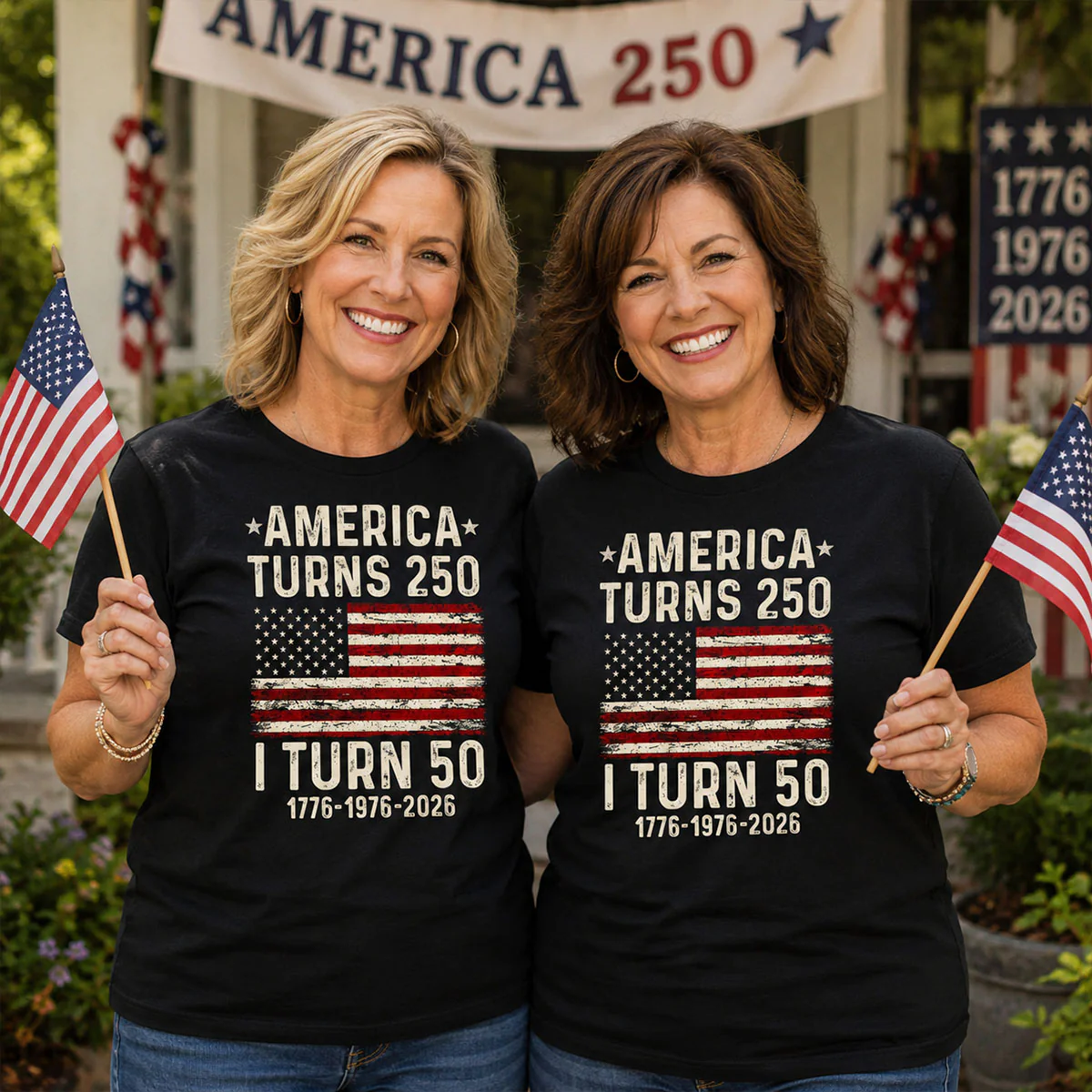 America Turns 250 Personalized Shirt - Birthday Gift for Him, for Her, 250th Anniversary - Image 7
