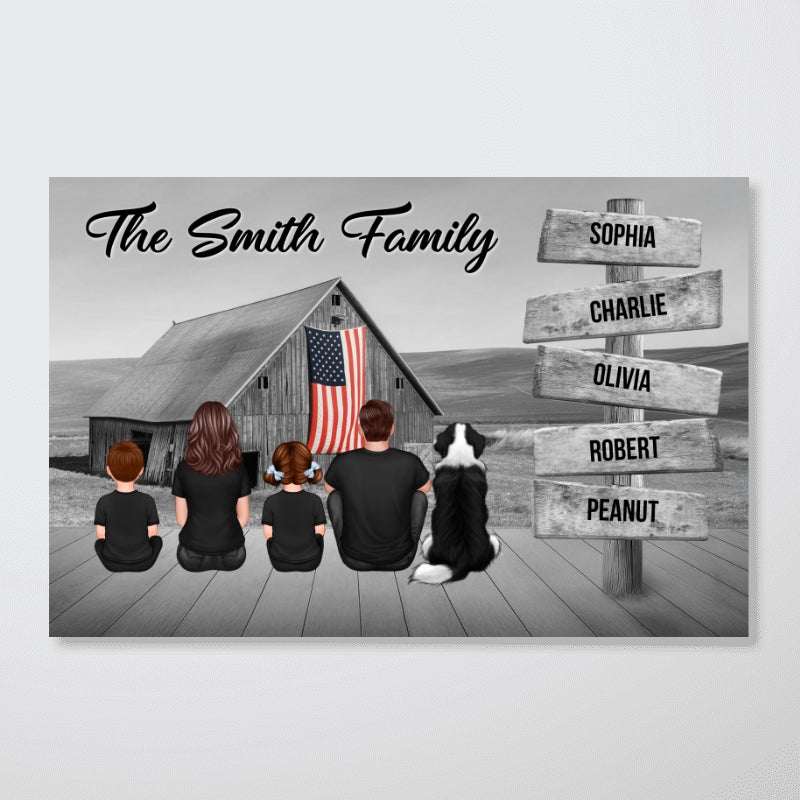 American Family Barn House Personalized Poster, Unique Father's Day Gift For Dad - Image 9