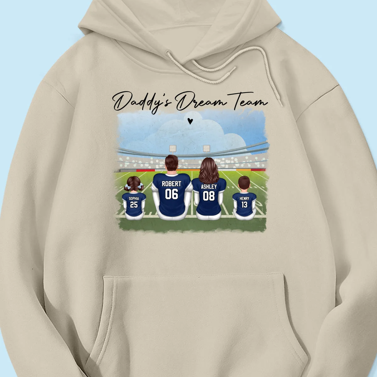 American Football Dad Team Family Personalized Shirt - Image 13