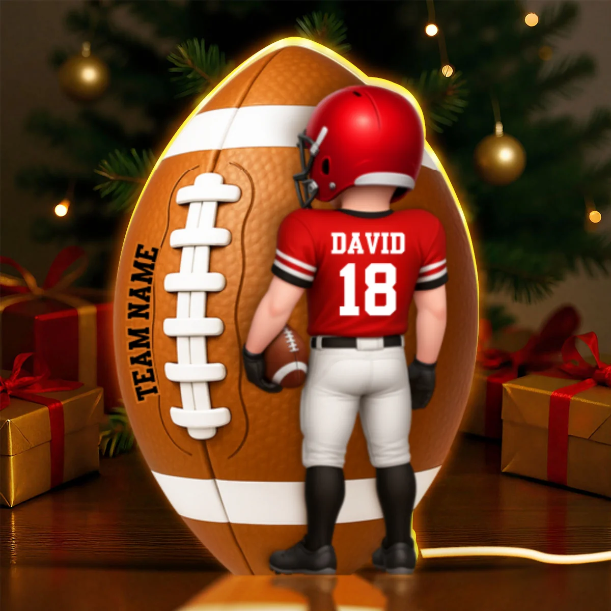 American Football - Personalized Light Box - Unique Christmas Gift For Sons, Grandsons, Boyfriend, Husband - Image 9