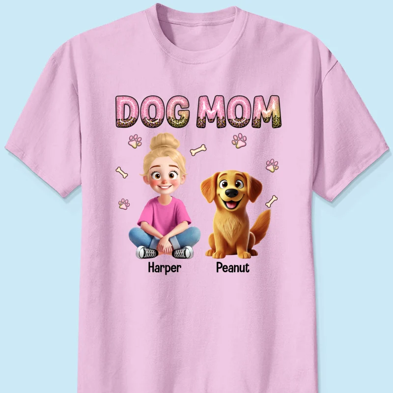Animation Cartoon Galaxy Pattern Dog Mom Personalized Shirt, Gift For Dog Lovers - Image 10