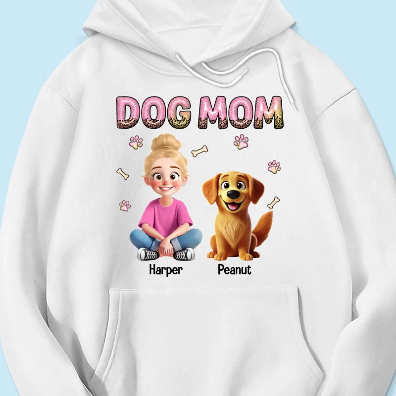 Animation Cartoon Galaxy Pattern Dog Mom Personalized Shirt, Gift For Dog Lovers - Image 14