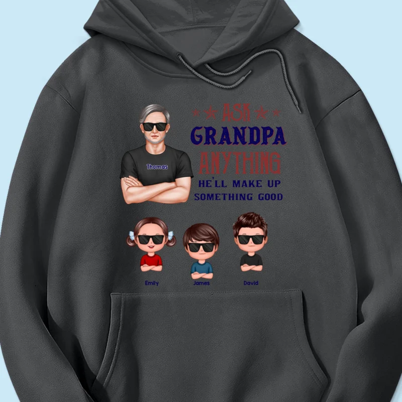 Ask Grandpa Anything - Personalized Shirt - Funny Father's Day Shirt For Husband, Dad, Grandpa - Image 48