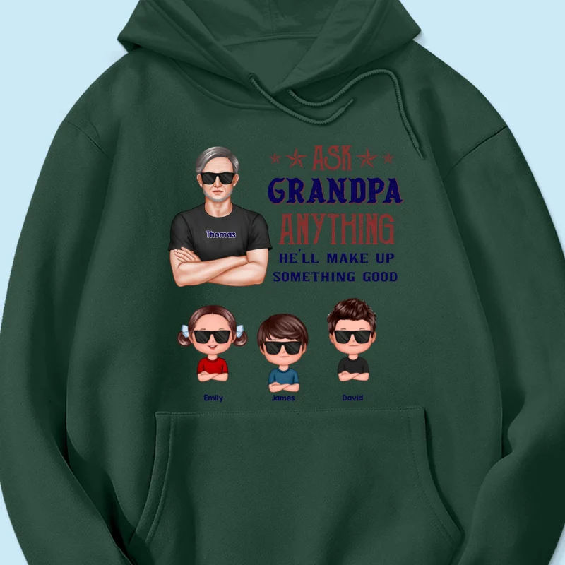 Ask Grandpa Anything - Personalized Shirt - Funny Father's Day Shirt For Husband, Dad, Grandpa - Image 50