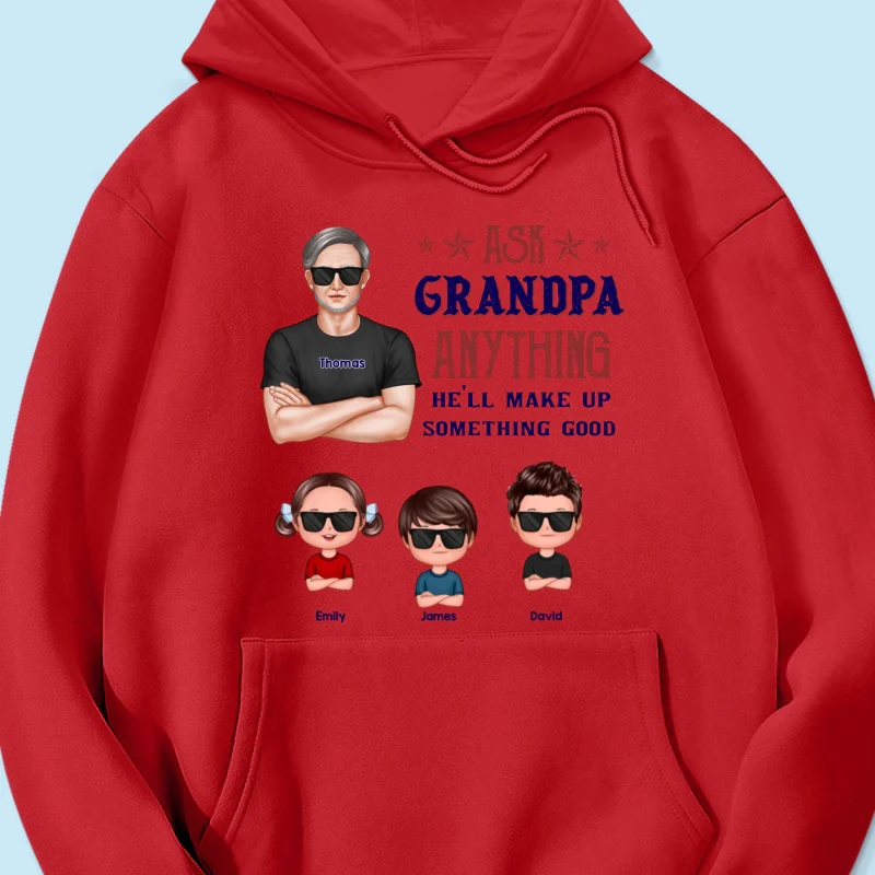 Ask Grandpa Anything - Personalized Shirt - Funny Father's Day Shirt For Husband, Dad, Grandpa - Image 52