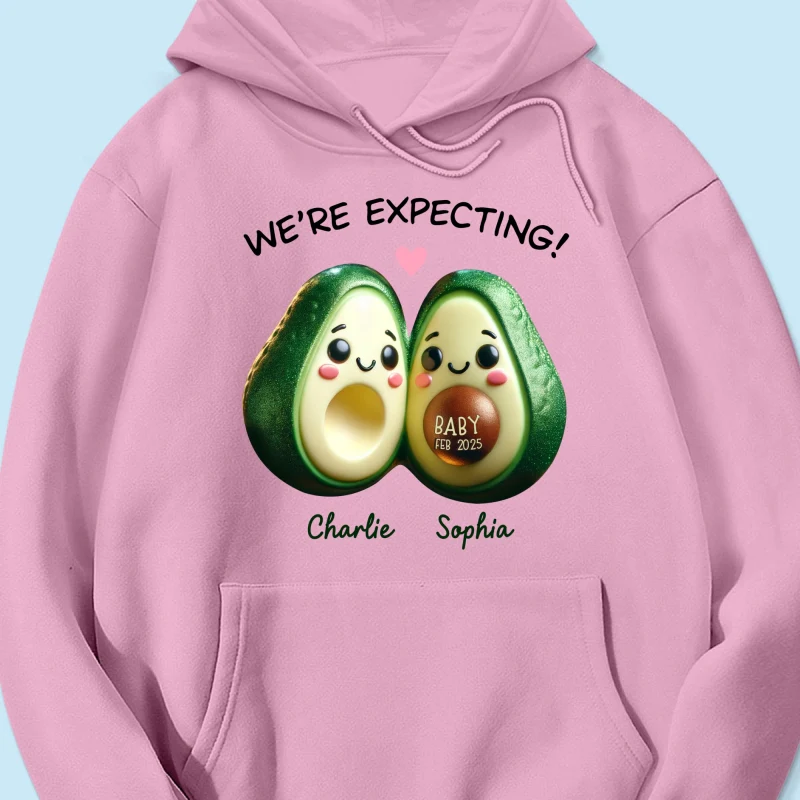 Avocado Couple Expecting Parents Pregnancy Announcement Keepsake Personalized Shirt - Image 17