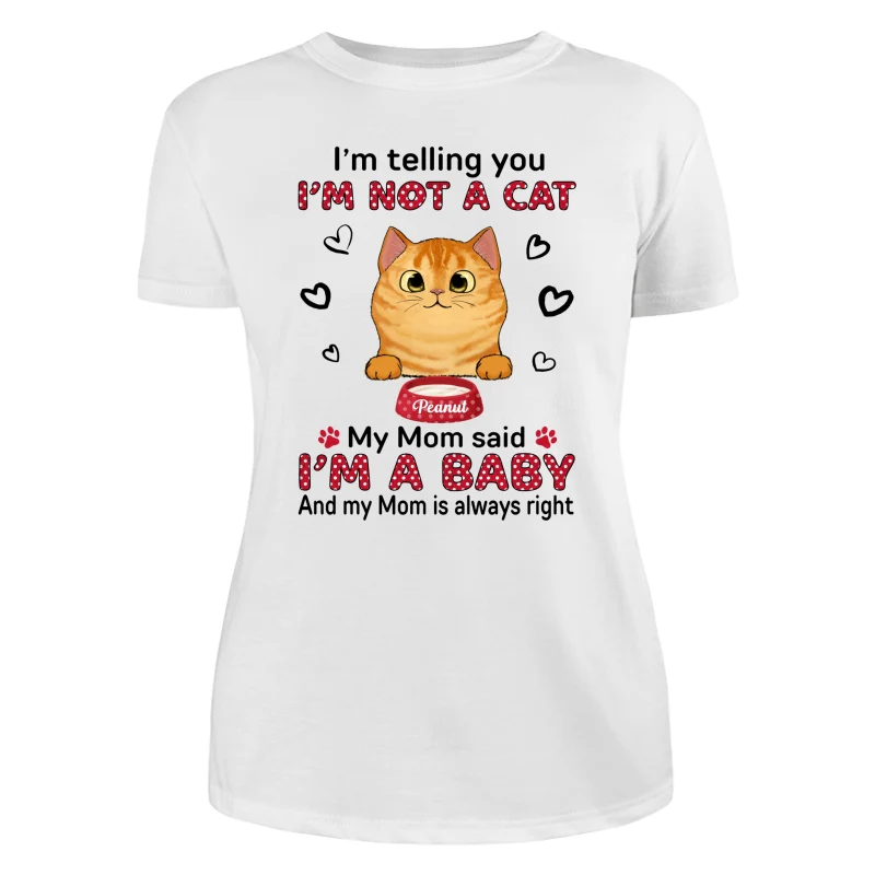 Baby Cats Polka Dot Cat Mom Personalized Shirt - Image 9