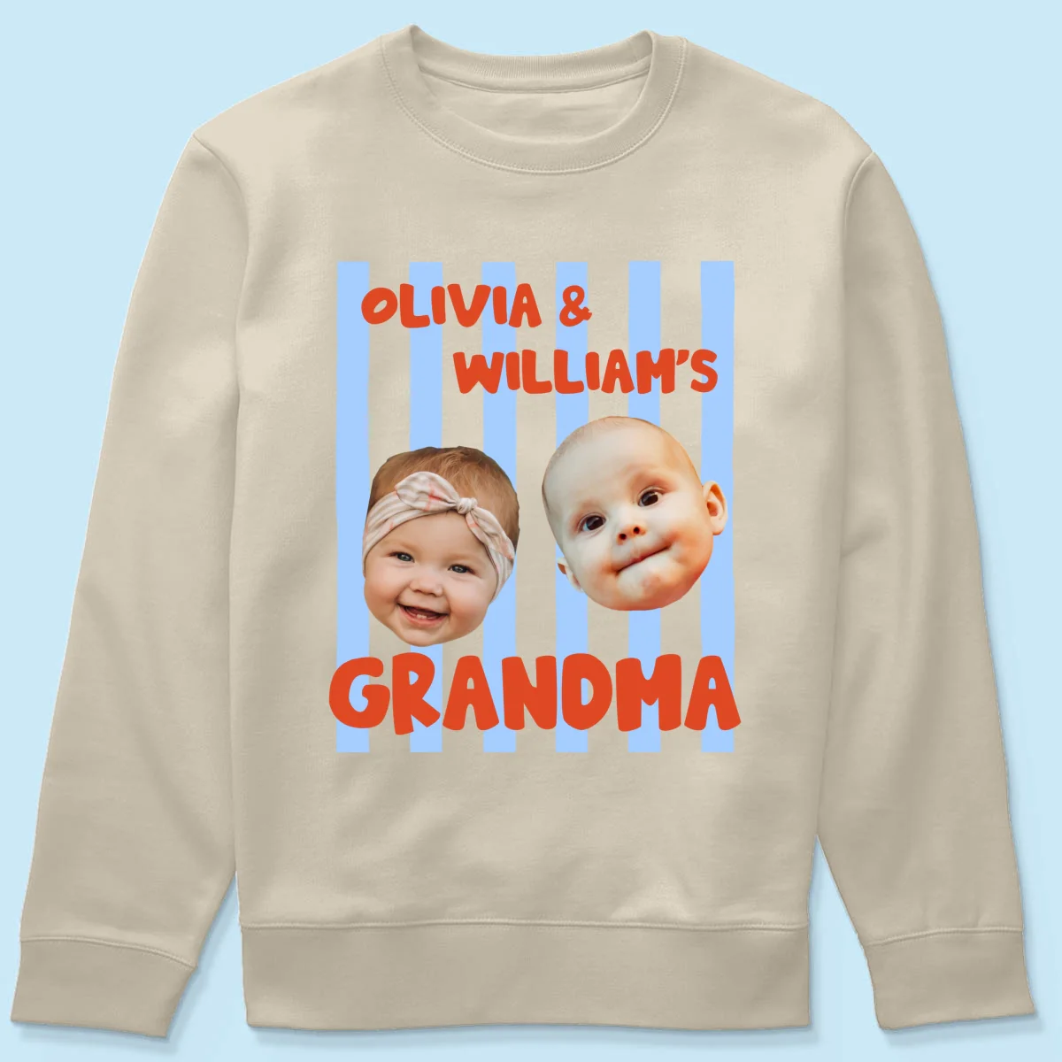 Baby Custom Photo Face Grandpa Grandama Dad Mom - Personalized Shirt - Image 22