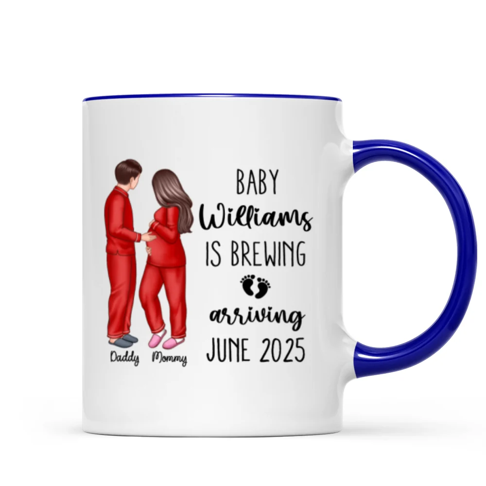 Baby Is Brewing Pregnancy Couple Personalized Mug Expecting Mom Gift, Expecting Parents Gift, Gift - Image 13
