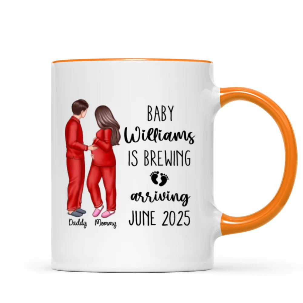 Baby Is Brewing Pregnancy Couple Personalized Mug Expecting Mom Gift, Expecting Parents Gift, Gift - Image 18