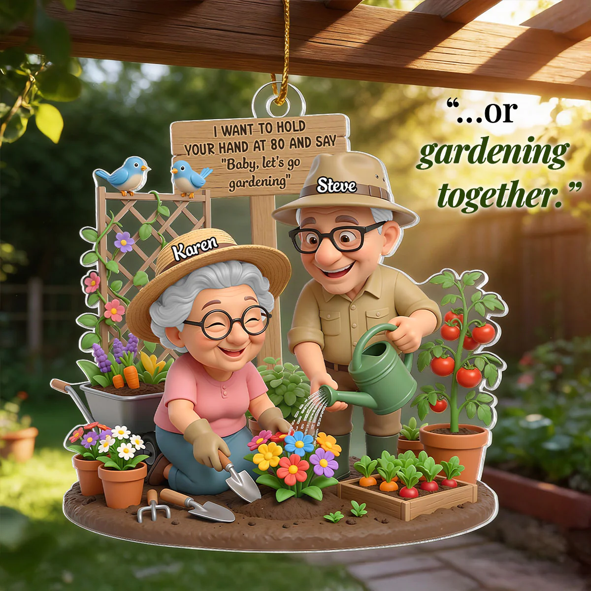 Baby Let's Enjoy Life Together - Personalized Acrylic Ornament - Christmas Gift For Him, For Her, For Couple - Image 4