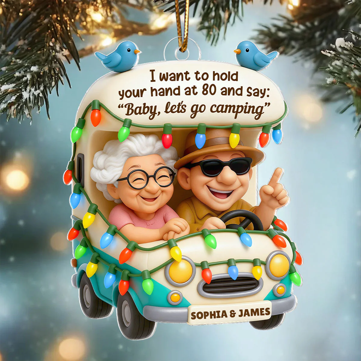 Baby Let's Enjoy Life Together - Personalized Acrylic Ornament - Christmas Gift For Him, For Her, For Couple - Image 9