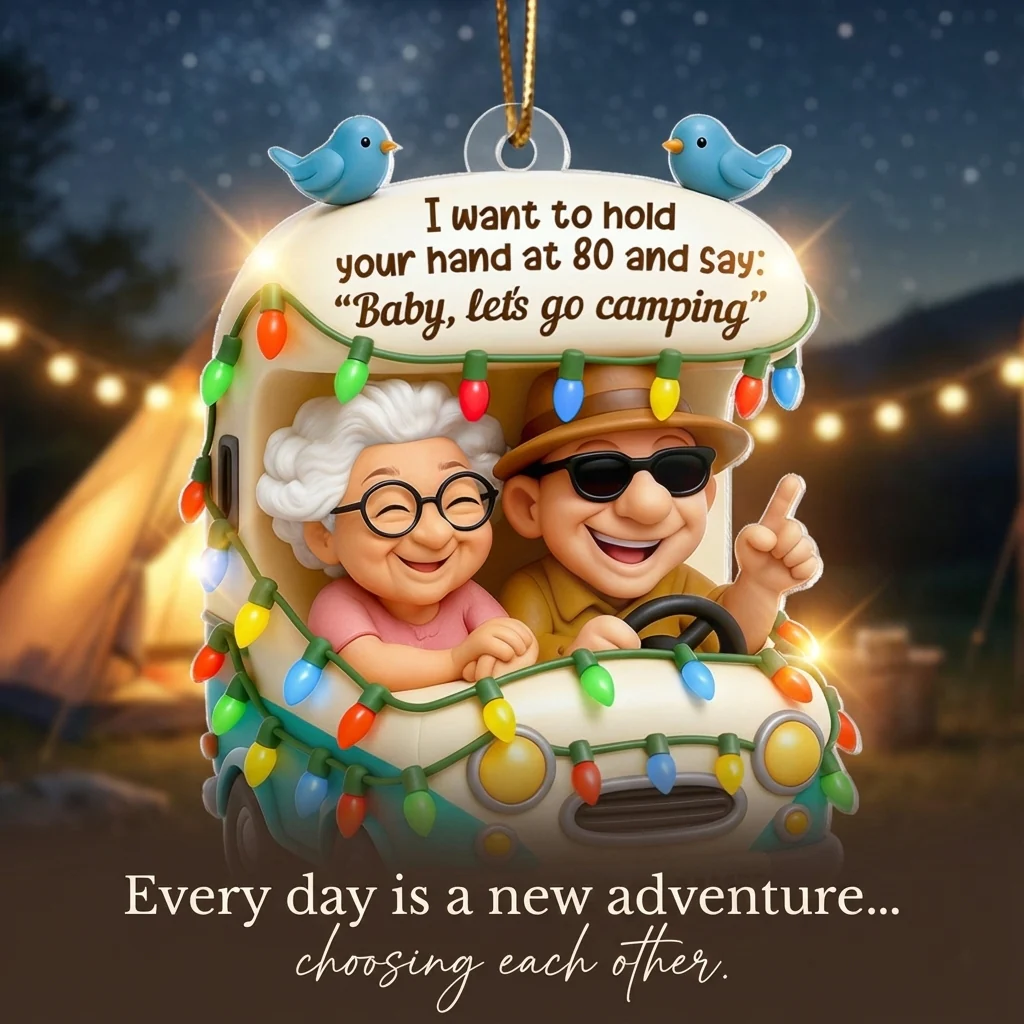 Baby Let's Enjoy Life Together - Personalized Acrylic Ornament - Heartwarming Gift For Him, For Her, For Couple - Image 5