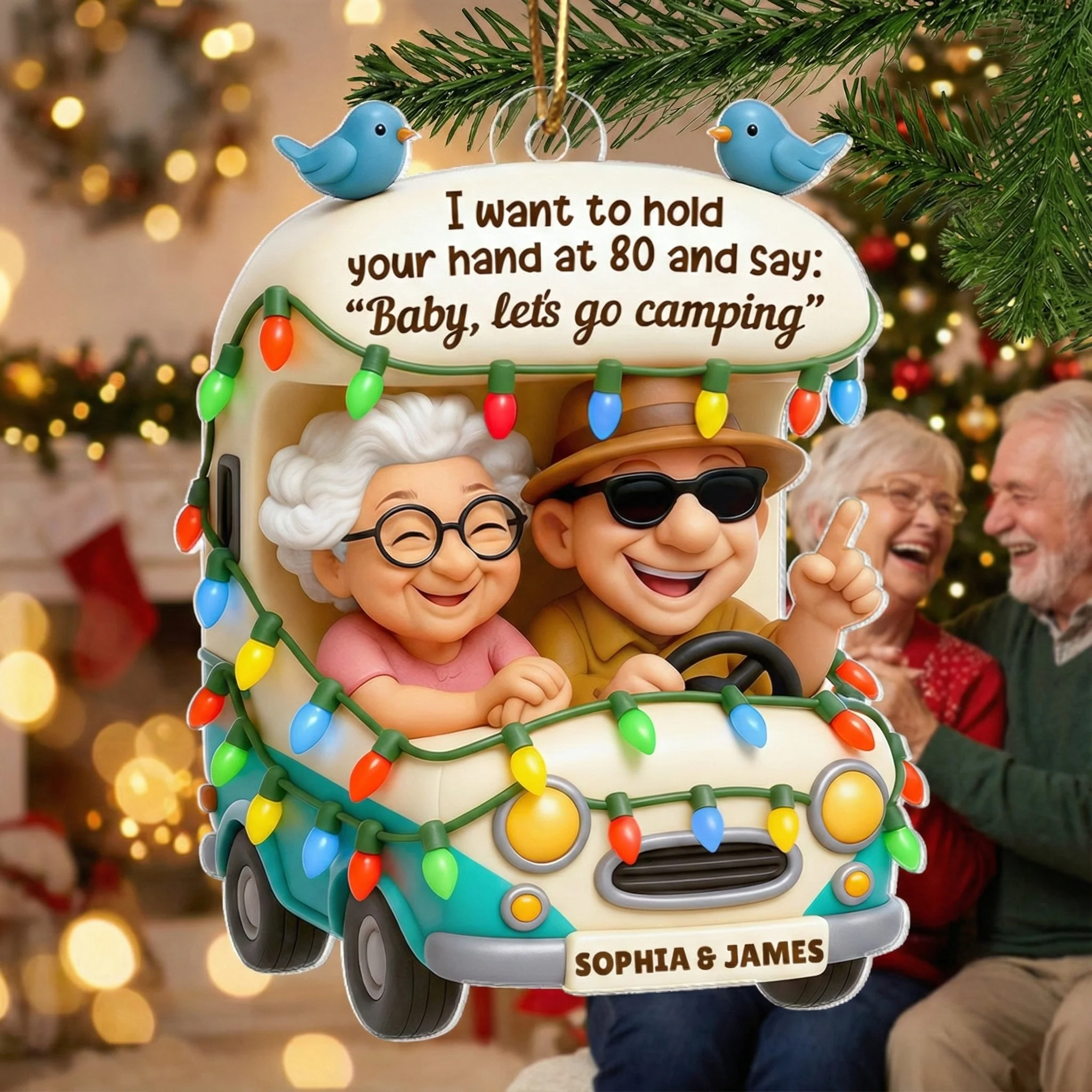 Baby Let's Enjoy Life Together - Personalized Acrylic Ornament - Heartwarming Gift For Him, For Her, For Couple - Image 7