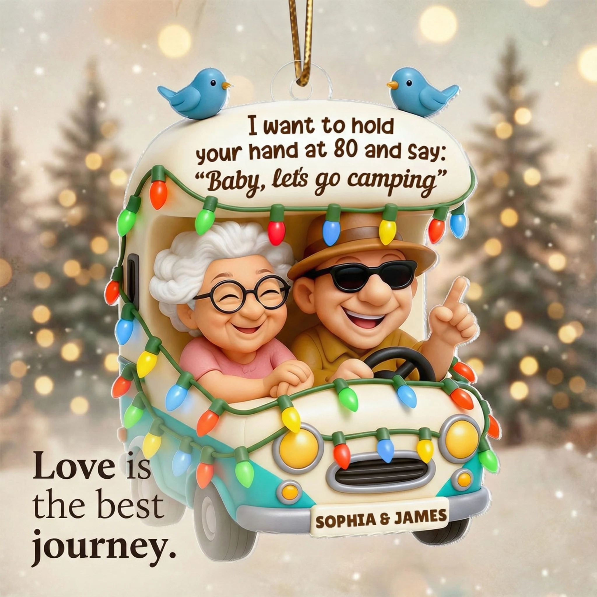 Baby Let's Enjoy Life Together - Personalized Acrylic Ornament - Heartwarming Gift For Him, For Her, For Couple - Image 8