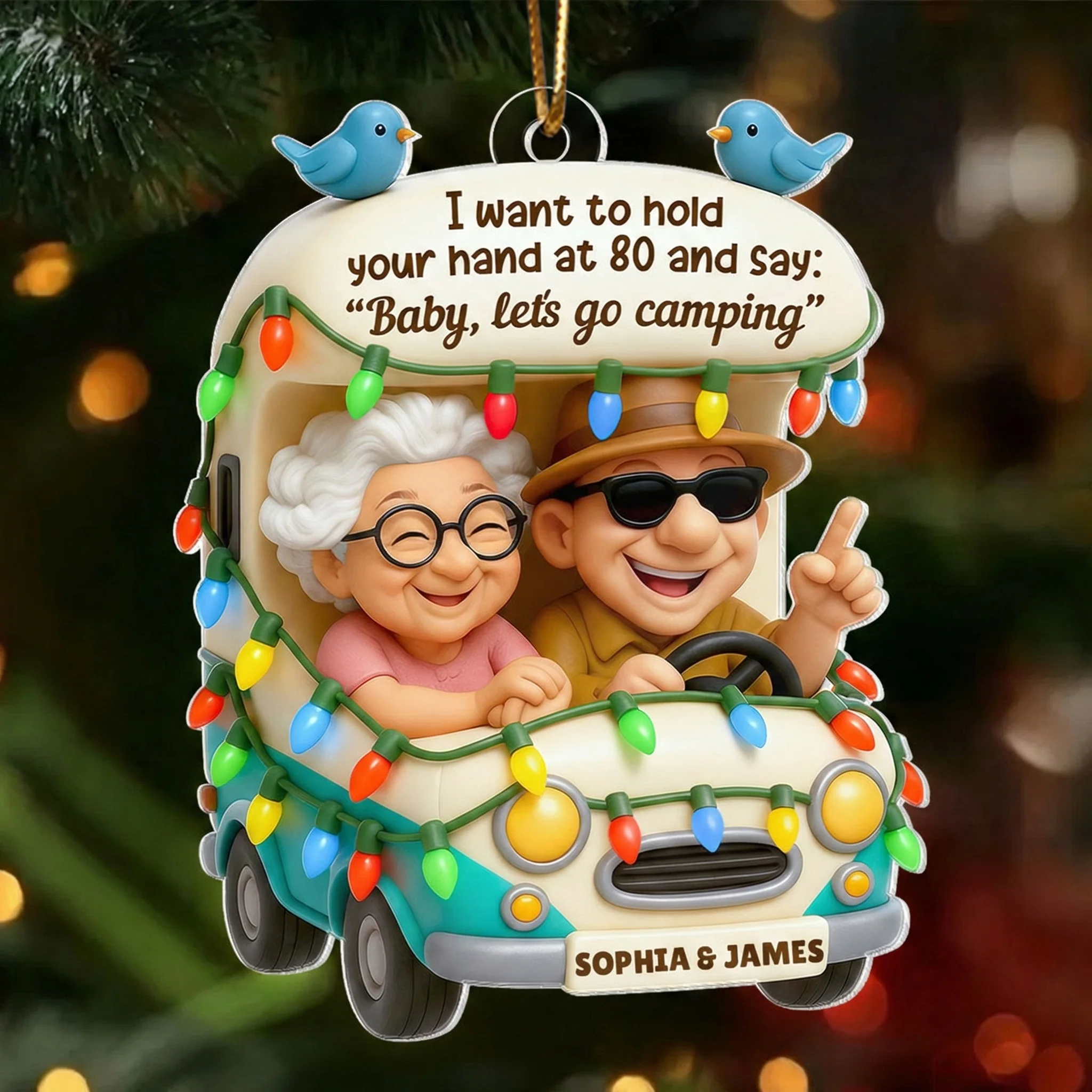 Baby Let's Enjoy Life Together - Personalized Acrylic Ornament - Heartwarming Gift For Him, For Her, For Couple - Image 9