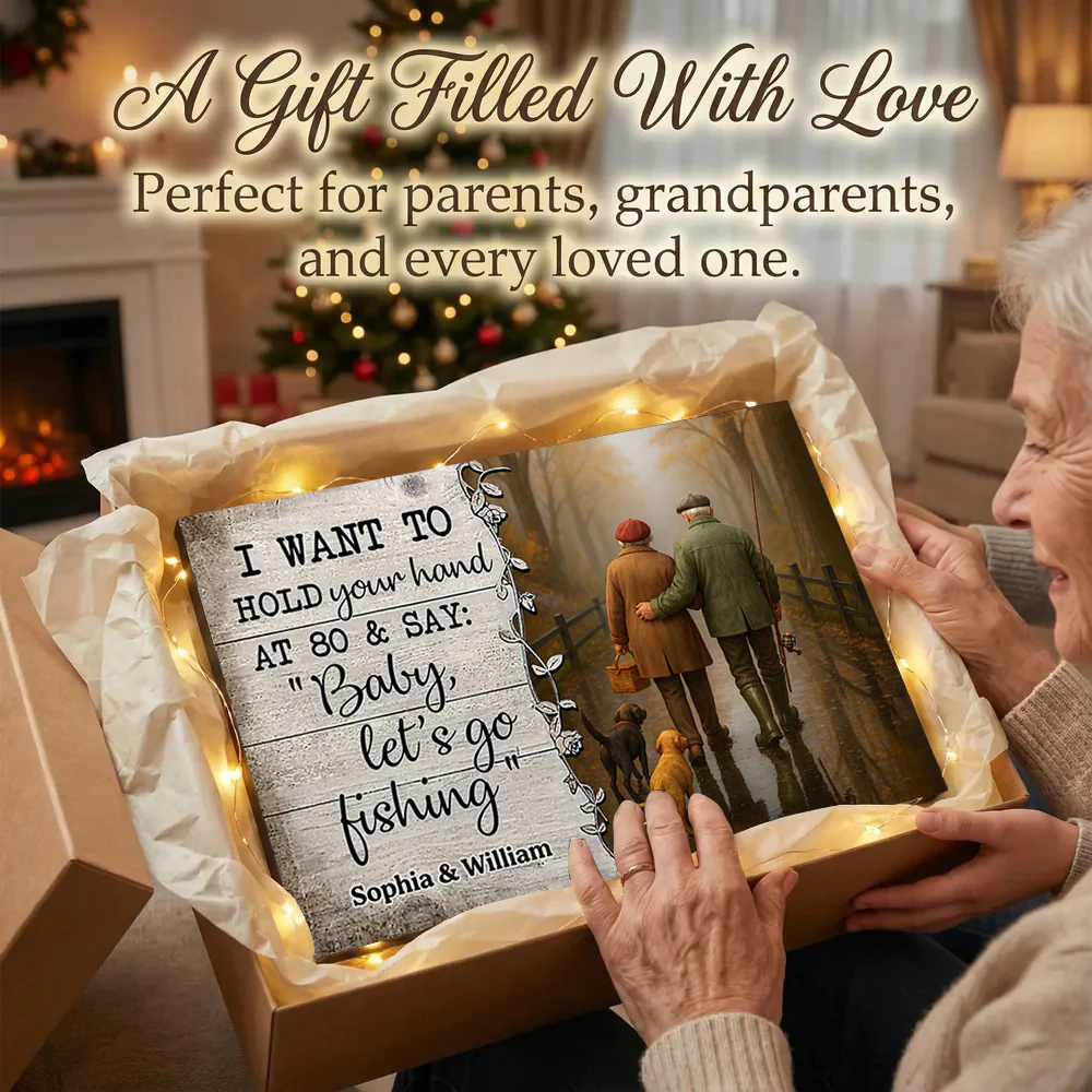 Baby Let's Go Fishing Old Couple - Personalized Poster - Heartwarming Gift For Him, For Her, For Couple - Image 6