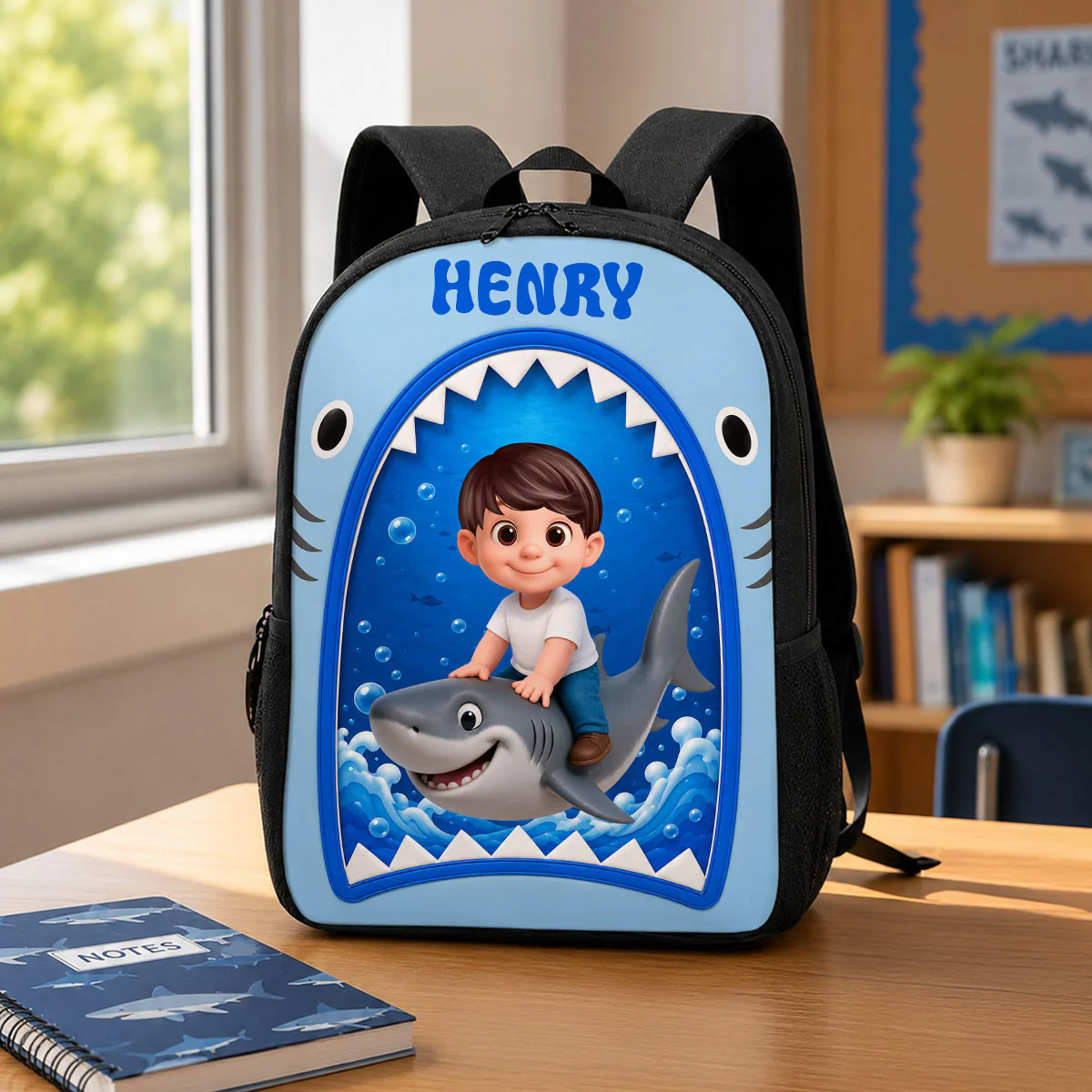 Baby Shark For Boys Girls - Personalized Backpack - Back to School Backpack for Kids - Image 8