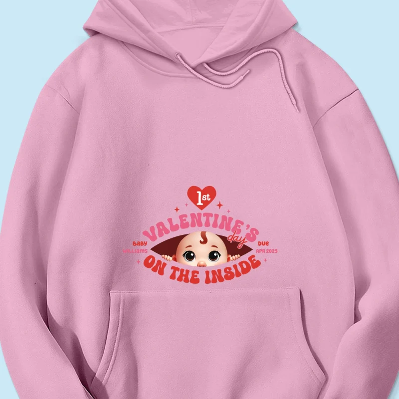 Baby's First On The Inside Personalized Shirt, Custom Pregnancy Reveal Shirt, Expecting Mom - Image 19