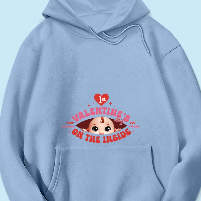 Baby's First On The Inside Personalized Shirt, Custom Pregnancy Reveal Shirt, Expecting Mom - Image 20