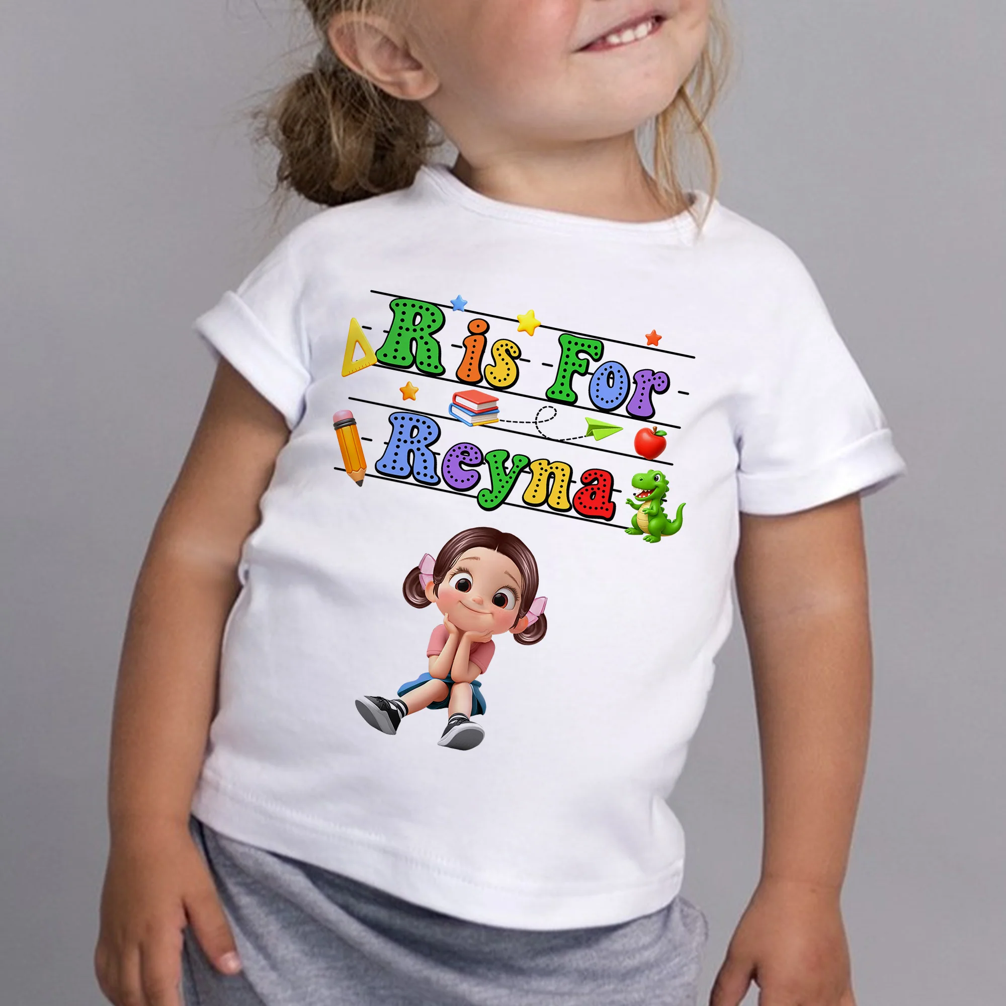 Back To School Kids Shirt, Personalized Alphabet Kids Shirt - Image 10