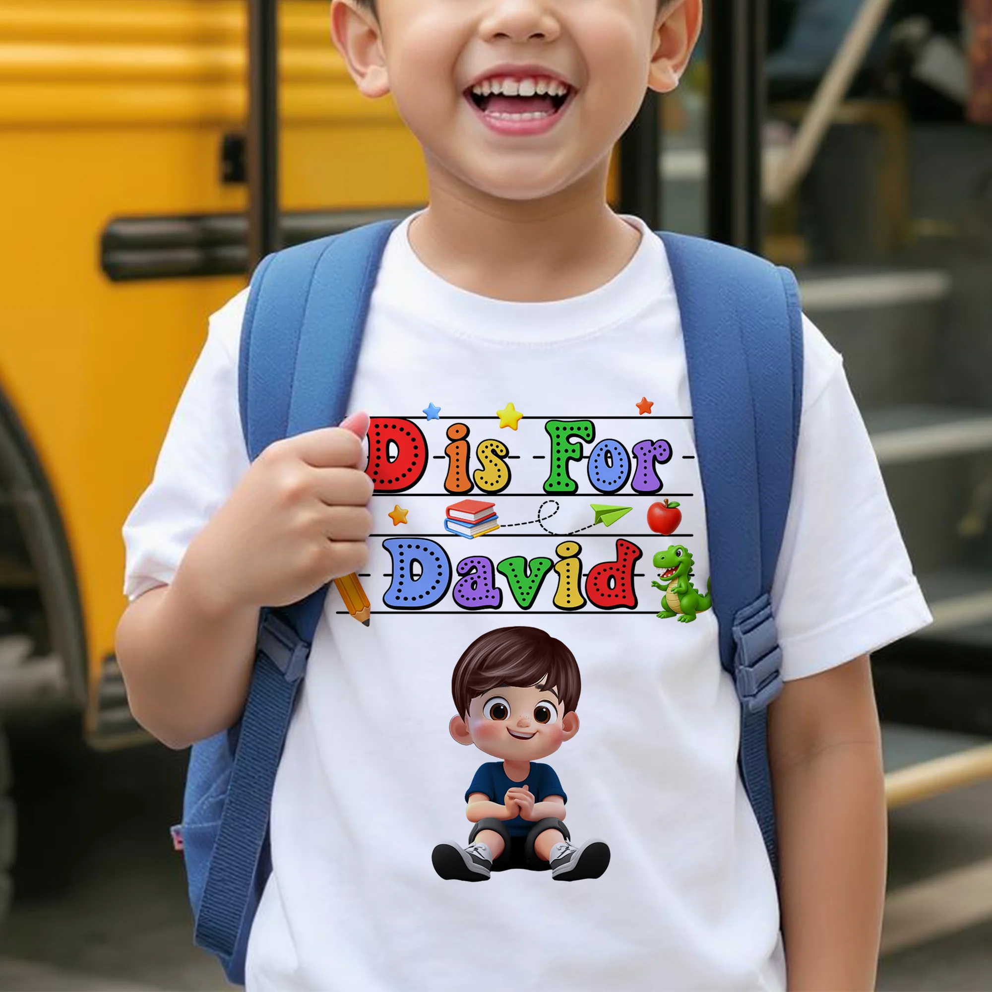 Back To School Kids Shirt, Personalized Alphabet Kids Shirt - Image 6