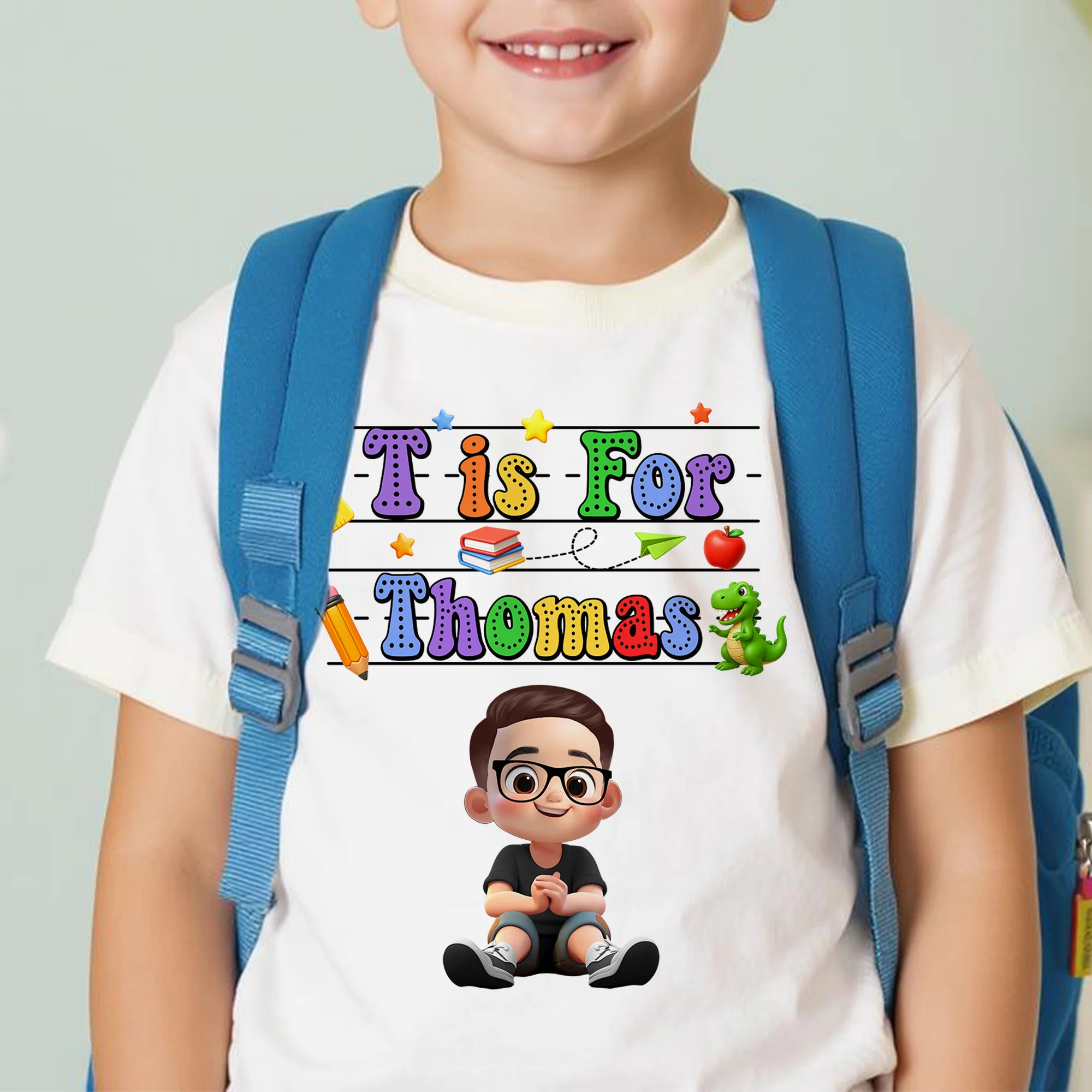 Back To School Kids Shirt, Personalized Alphabet Kids Shirt - Image 8