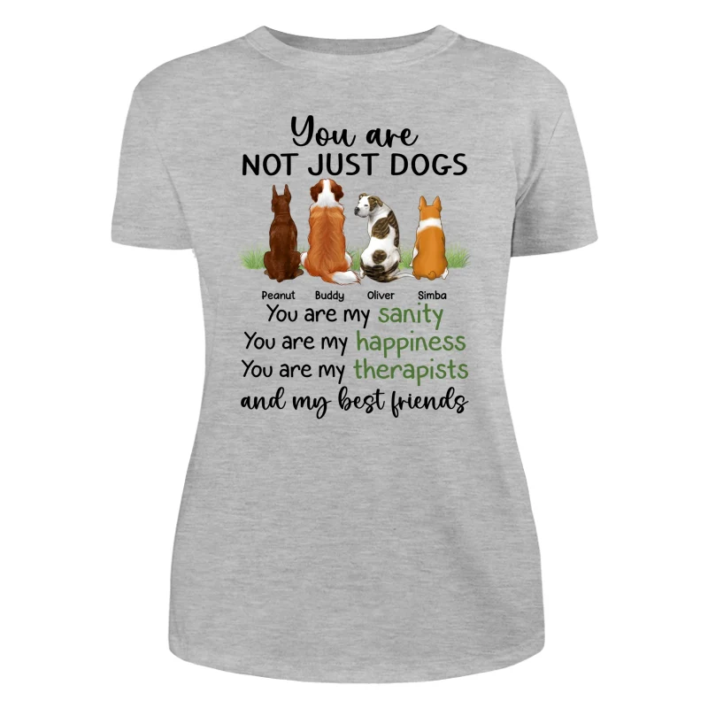 Back View Dogs Sanity Best Friends Personalized Shirt - Image 10