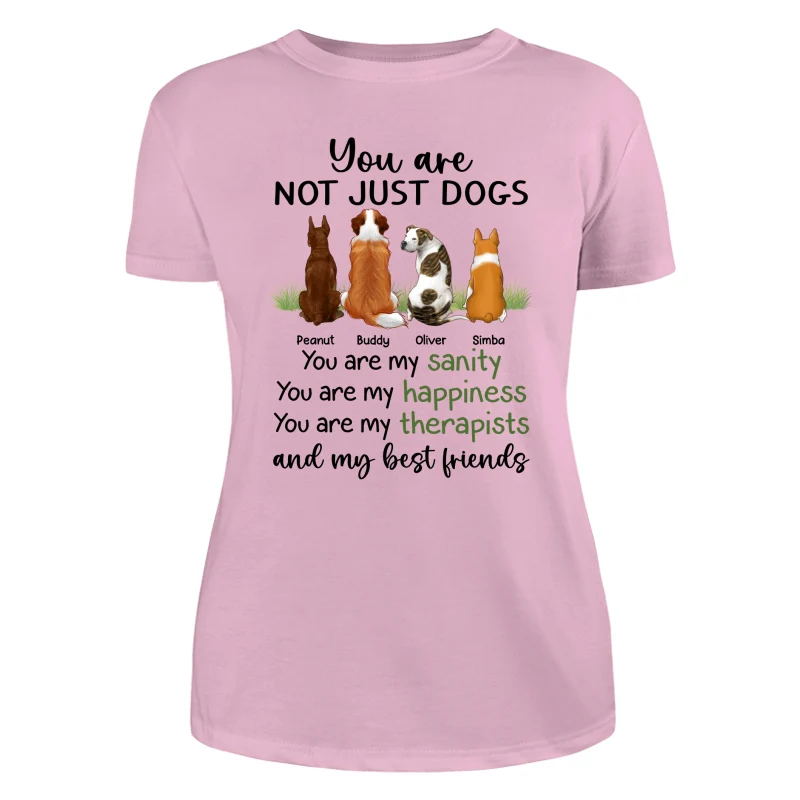 Back View Dogs Sanity Best Friends Personalized Shirt - Image 11