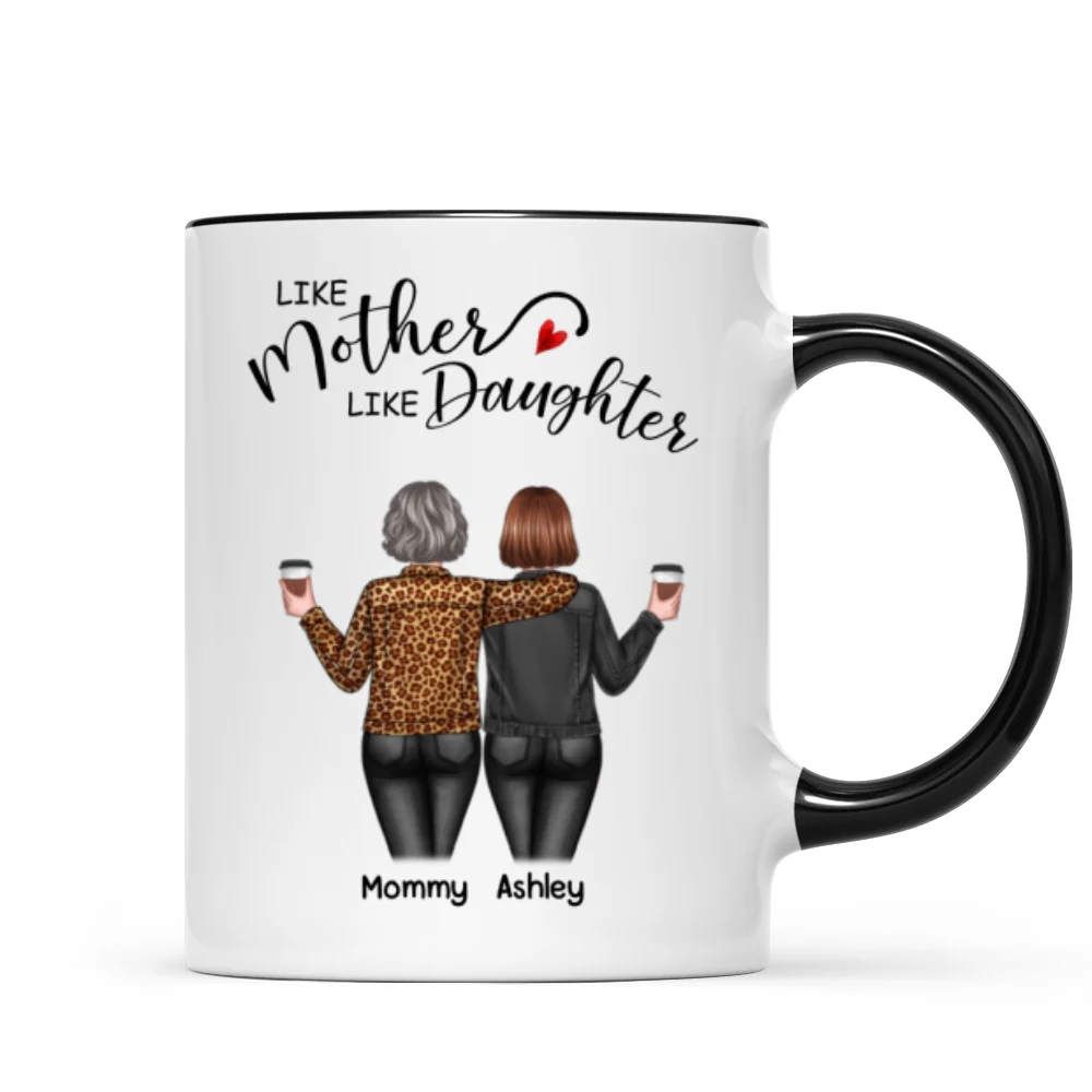 Back View Women Like Mother Like Daughters Personalized Mug - Image 5