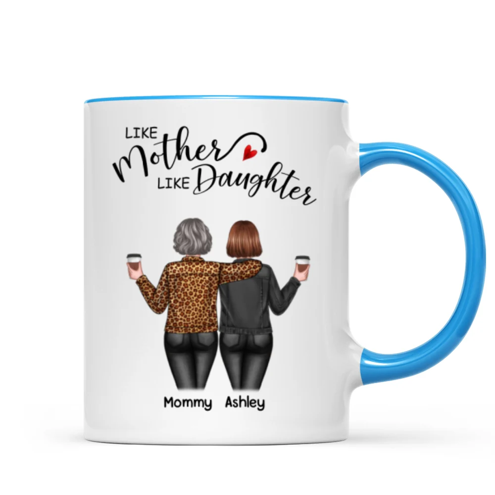 Back View Women Like Mother Like Daughters Personalized Mug - Image 8