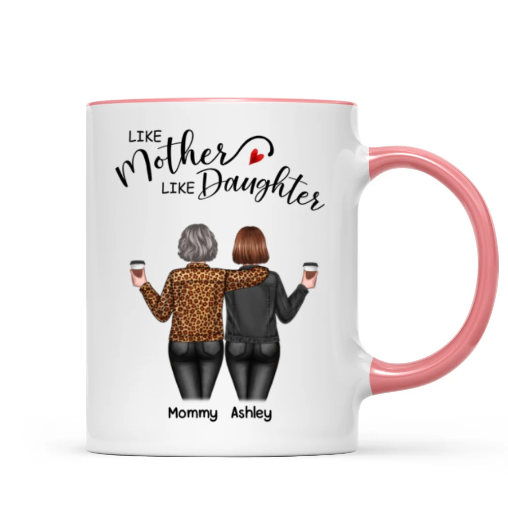 Back View Women Like Mother Like Daughters Personalized Mug - Image 9