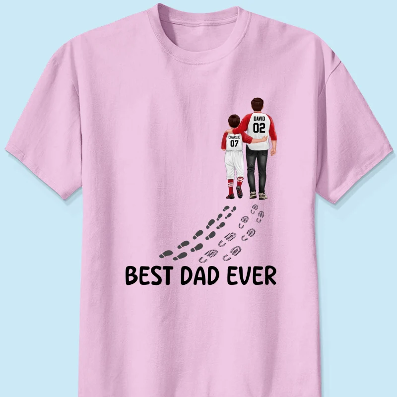 Baseball Dad And Daughter Son You Never Walk Alone Personalized Shirt - Image 10