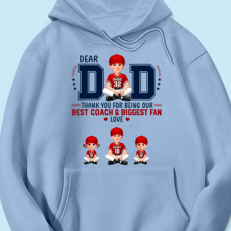 Baseball Dear Dad Thank You - Personalized Shirt - Father's Day Gift For Baseball Dad - Image 59