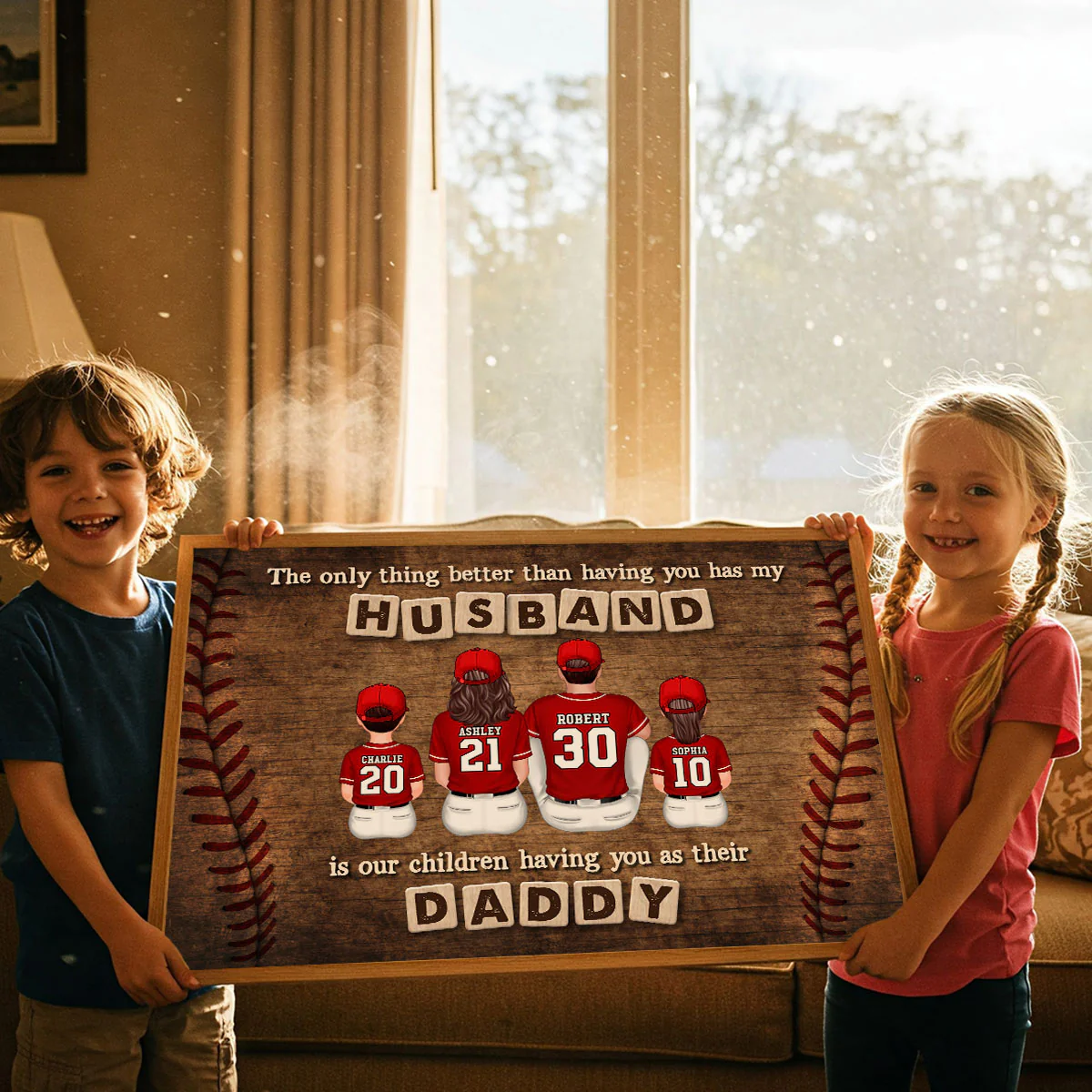 Baseball Family The Only Thing Better Than Having You As My Husband Personalized Poster, Gift For Dad - Image 8