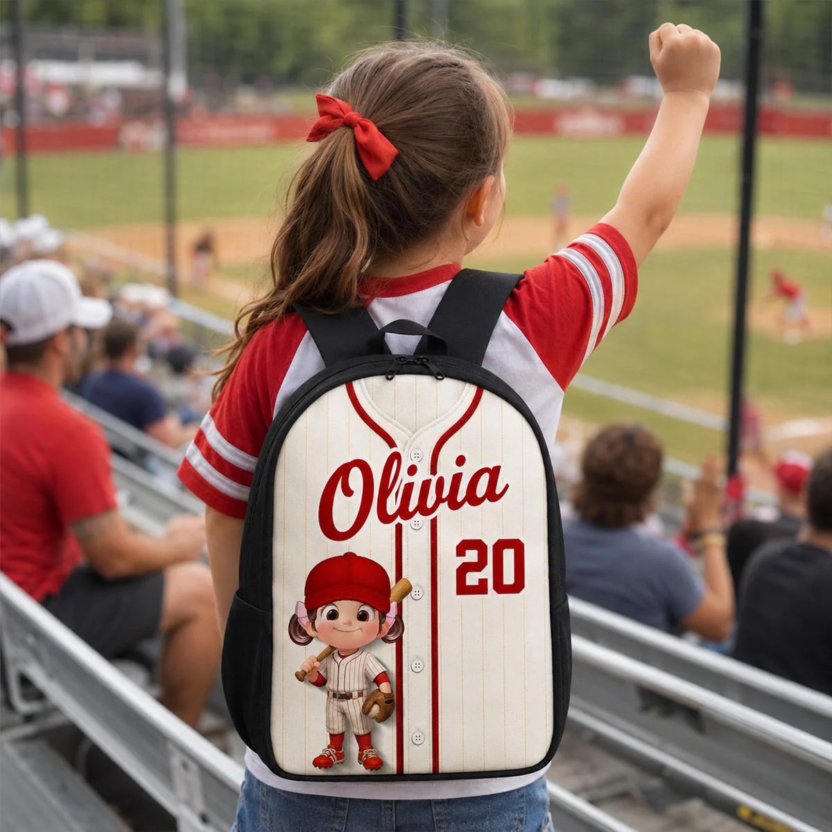 Baseball Kid Jersey - Personalized Backpack - Back To School Gift - Image 5