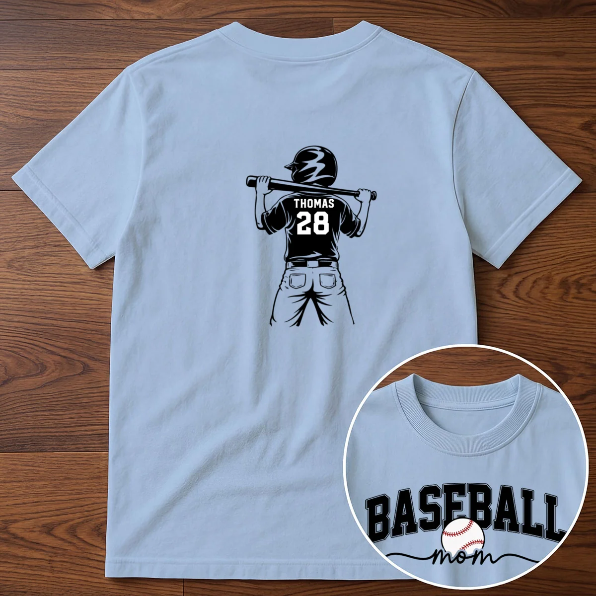 Baseball Mom Baseball Players - Personalized Personalized Double Sided Shirt- Mother's Day Gift For Baseball Mom, Wife - Image 13