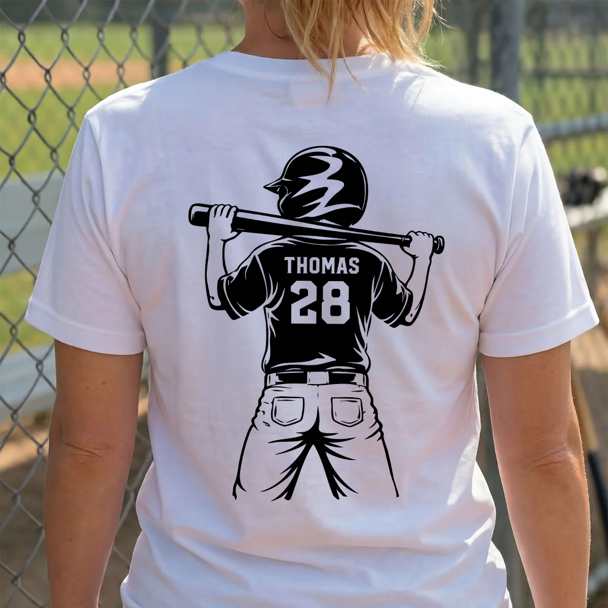 Baseball Mom Baseball Players - Personalized Personalized Double Sided Shirt- Mother's Day Gift For Baseball Mom, Wife - Image 8