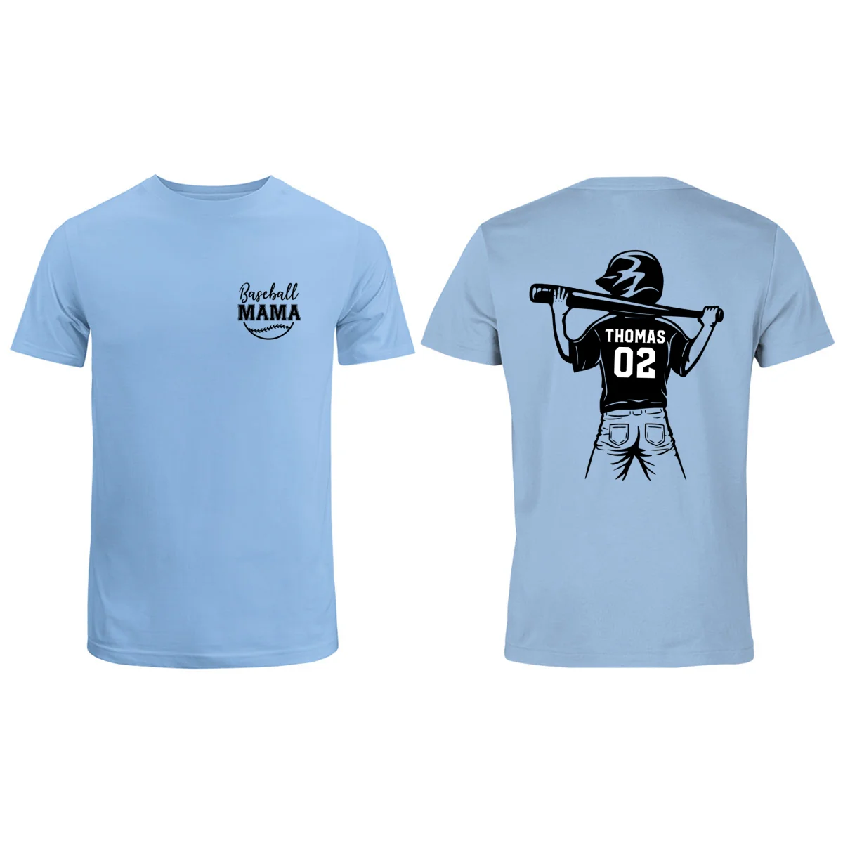 Baseball Mom Grandma - Personalized Double Sided Shirt - Game Day Baseball Little League - Image 10