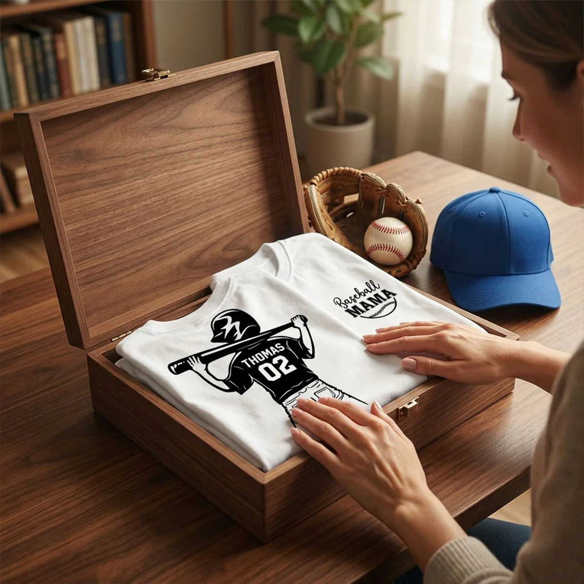 Baseball Mom Grandma - Personalized Double Sided Shirt - Game Day Baseball Little League - Image 2