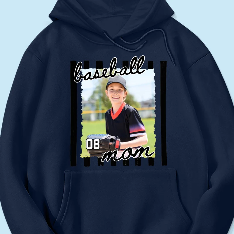 Baseball Mom Photo - Personalized Shirt - Mother's Day Gift for Mom, Wife - Image 56
