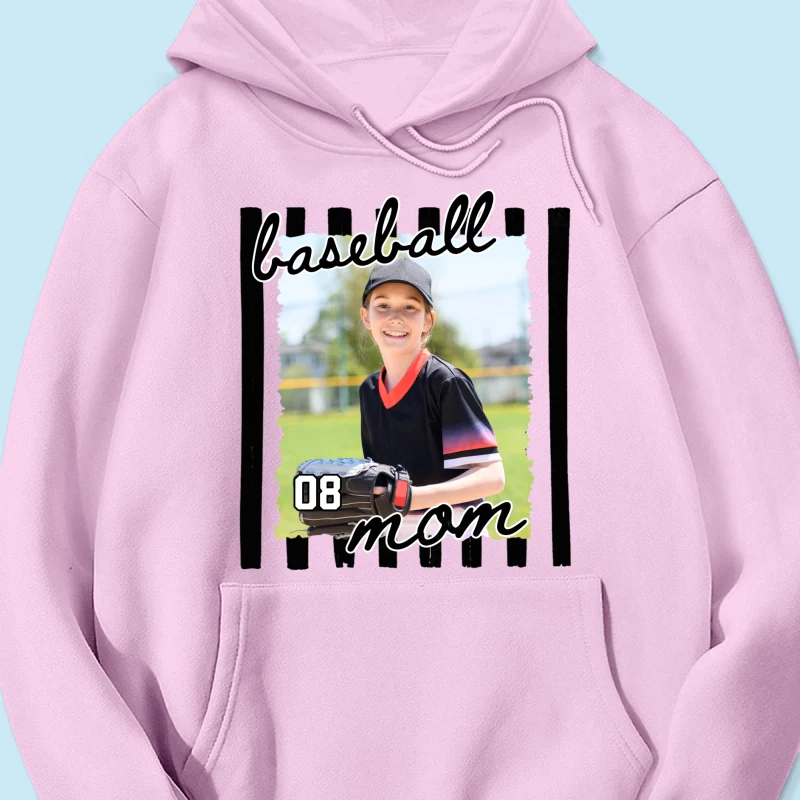 Baseball Mom Photo - Personalized Shirt - Mother's Day Gift for Mom, Wife - Image 65