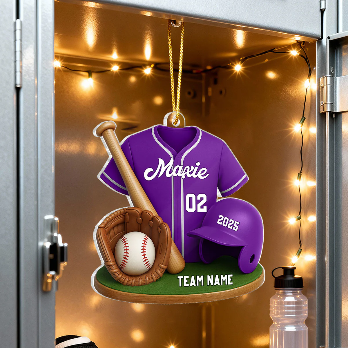 Baseball Custom Jersey 3D Effect - Personalized Acrylic Ornament - Christmas Gift for Son, Daughter, Grandkids - Image 2