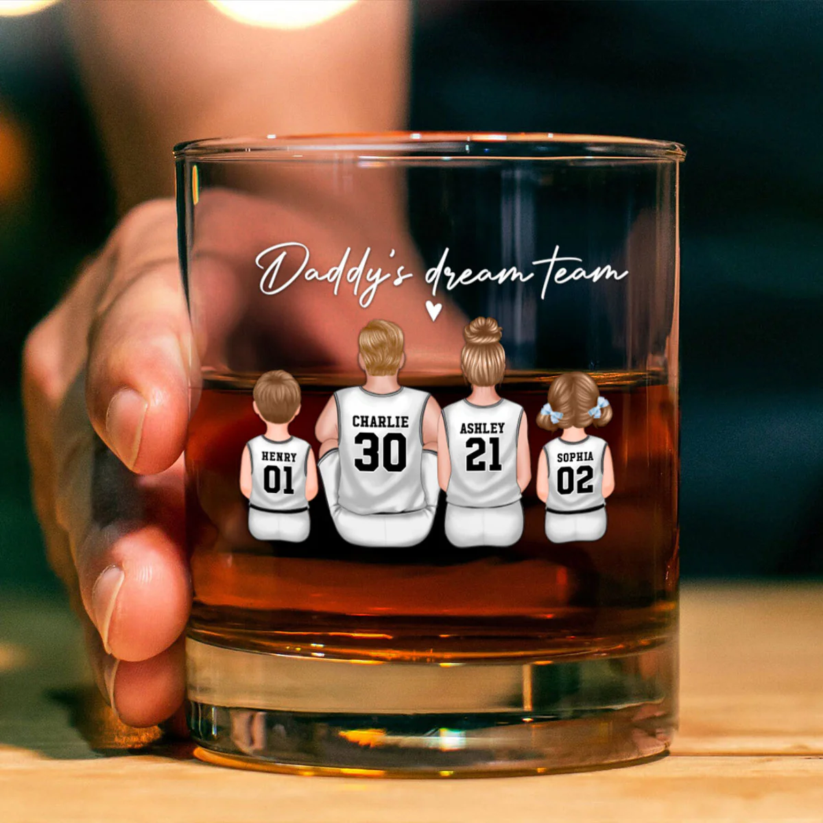 Basketball Dream Team Personalized Wine Glass Thoughtful Gift for Dad and Home Decor - Image 6