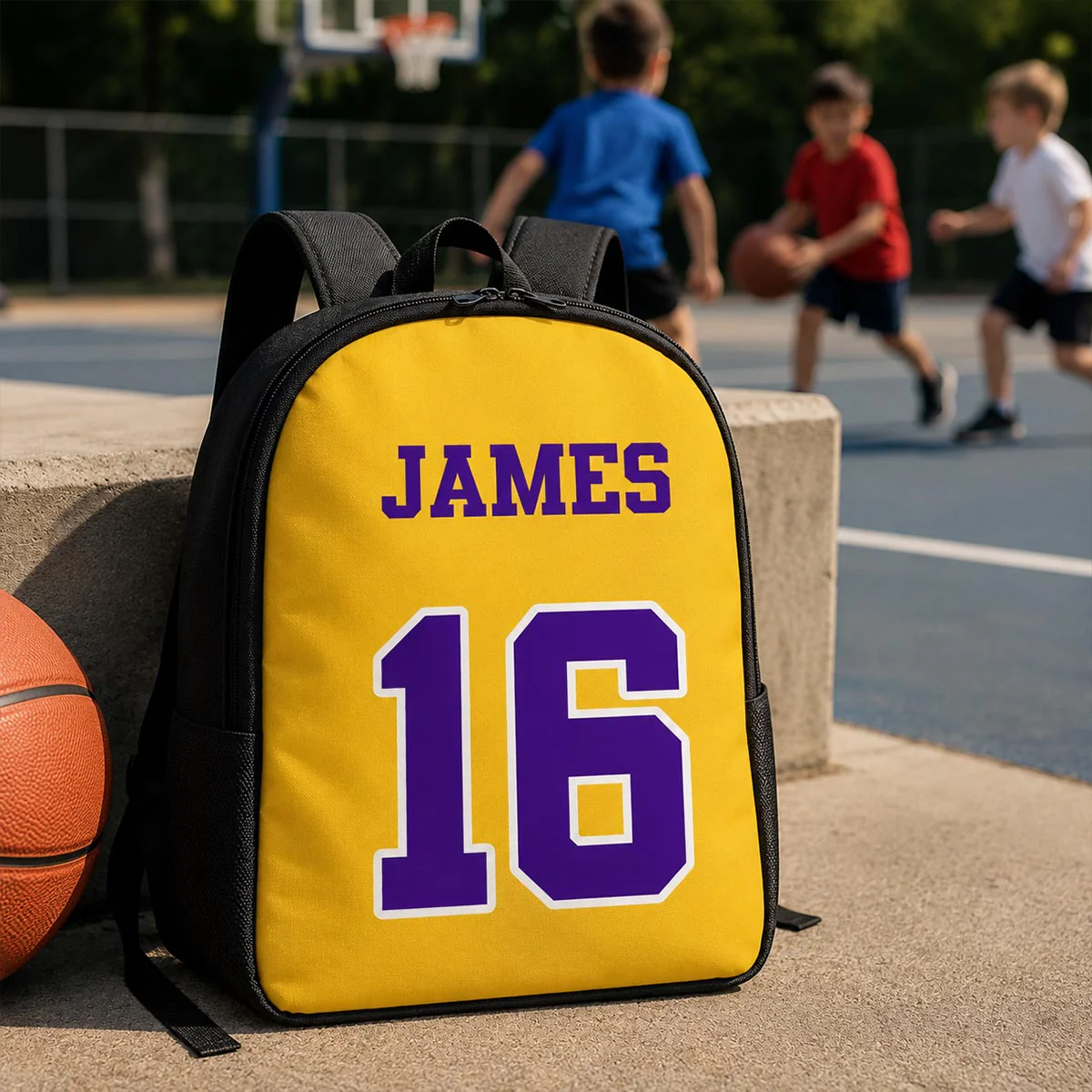 Basketball Jersey - Personalized Backpack - Back To School Gift - Image 4