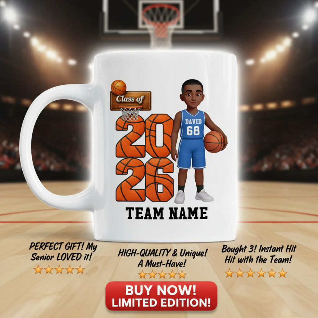 Basketball Senior Class Of 2026 2027 - Personalized Mug - Graduation Keepsake For Son, Daughter - Image 10